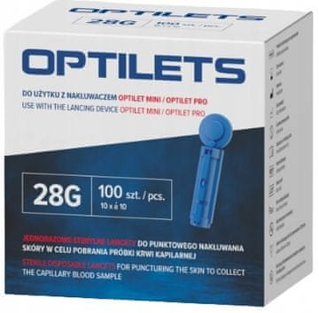 shumee OPTILETS lancete za lancete STERILNE Diagnostika 100 kosov.