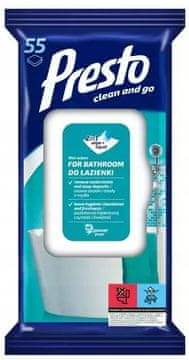 shumee Vlažni robčki PRESTO za kopalnico 55 robčkov