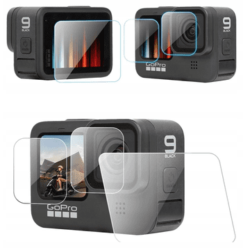shumee Kaljeno steklo za zaslone, komplet 3 leč za GoPro Hero 12 11 10 9