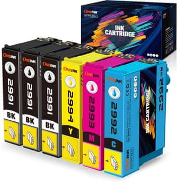 shumee 6x ČRNILO ZA EPSON 29XL XP-235 XP-245 XP-247 XP-255 XP-257 XP-332 XP-335