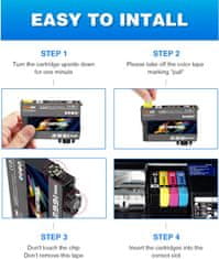 shumee 6x ČRNILO ZA EPSON 29XL XP-235 XP-245 XP-247 XP-255 XP-257 XP-332 XP-335