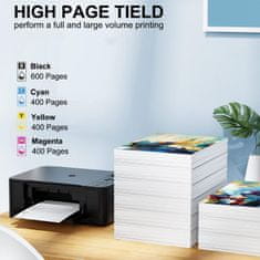 shumee 6x ČRNILO ZA EPSON 603XL XP-2100 XP-2105 XP-2150 WF-2810 WF-2822 WF-2820