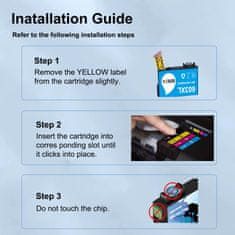 shumee 6x ČRNILO ZA EPSON 603XL XP-2100 XP-2105 XP-2150 WF-2810 WF-2822 WF-2820