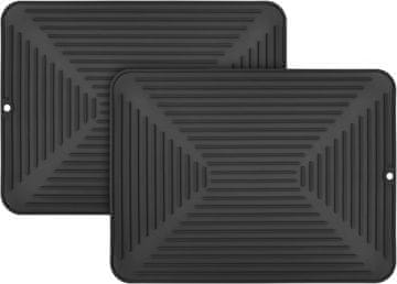 shumee SILIKONSKA PODLOGA ZA SUŠENJE POSODE DRIP ČRNA PODLOGA 40x30cm