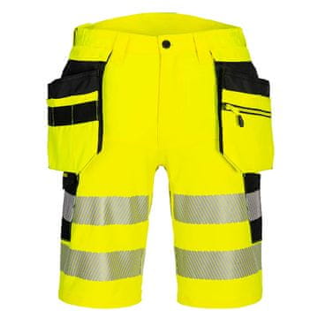 shumee DX4 Hi-Vis kratke hlače s toki - rumene/črne 36