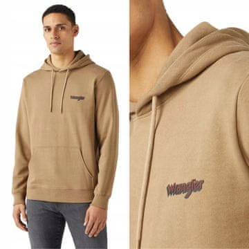shumee Wrangler LOGO HOODIE, svinčeno siva, XL
