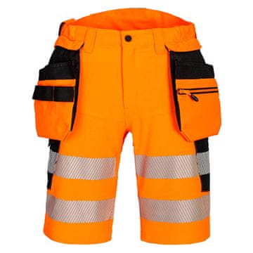 shumee DX4 Hi-Vis kratke hlače s toki - oranžne/črne 41