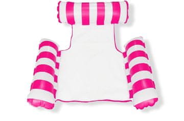 shumee NAPIHLJIV LEŽALNIK ZA PLAVANJE V BAZENU, BEL IN ROZA