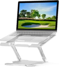 shumee STOJALO ZA PRENOSNIK NASTAVLJIVO NAMIZNO SREBRNO ALUMINIJASTO ZLOŽLJ