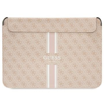 Guess Etui Guess 4G Printed Stripes za 16" prenosnik - roza