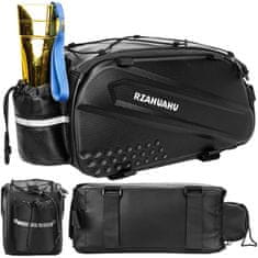 shumee Kolesarska torba za zadnji prtljažnik, 12l zadnji prtljažnik, črna