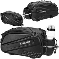 shumee Kolesarska torba za zadnji prtljažnik, 12l zadnji prtljažnik, črna