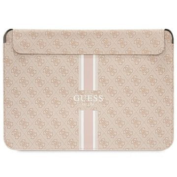 Guess Etui Guess 4G Printed Stripes za 14" prenosnik - roza