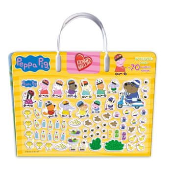 shumee Pujska Pepa. Obožujem nalepke. Na dvorišču s Pujsko Pepa.