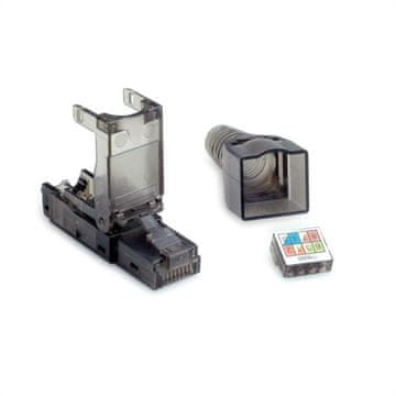 Value Kabelski konektor RJ45 Value, črn/prozoren, 26.99.0372