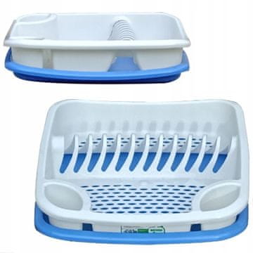 shumee SUŠILEC POSODE 38x38CM PLASTIČNI OCEJEK S PLADNJEM SOLID NICE JUYPAL