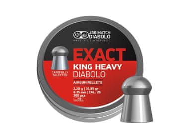 shumee Peleti JSB Exact King Heavy diabolo 6,35 mm 300 kos.
