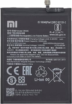shumee NOVA BATERIJA ZA XIAOMI BN46 Redmi Note 8 / Note 8T