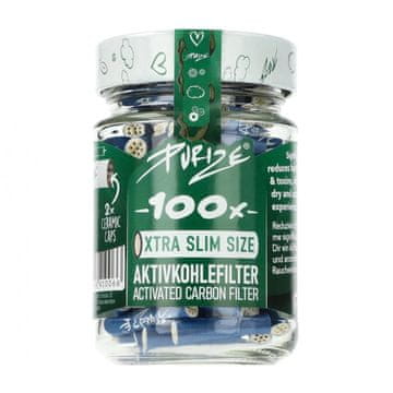 shumee Purize Extra Slim modri filtri 100 kos kozarec