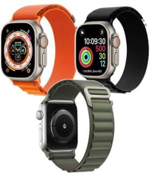 shumee 3x PAŠEK ZA URO APPLE WATCH 1/2/3/4/5/6/7/8/9/SE 38/40/41mm BARVAT