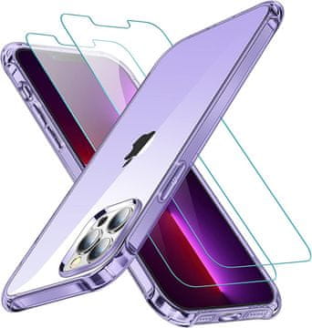 shumee OVITEK PROZOREN VIJOLIČEN ZA IPHONE 13 PRO 6.1' 2xSTEKLO