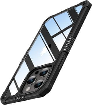 shumee PROZOREN OVITEK ZA IPHONE 14 PRO 6.1' STRONG CASE ČRN OKVIR