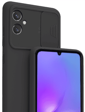 shumee CamShield mehak silikonski ovitek za Samsung Galaxy A05 črn