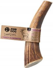 shumee ŽVEČILNE PASTILE IZ NARAVNIH JELENJIH ROGOV ZA PSE, TRDE, M John Dog, približno 12 cm