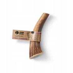 shumee ŽVEČILNE PASTILE IZ NARAVNIH JELENJIH ROGOV ZA PSE, TRDE, M John Dog, približno 12 cm