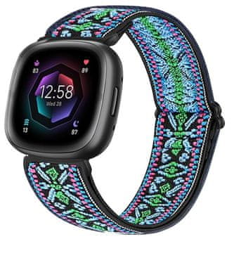 shumee FITBIT VERSA 3/4 NAJLONSKA ZAPESTNICA ZA URO PISATI BOHO VZORCI