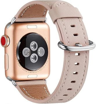 shumee PAŠEK ZA URO APPLE WATCH 1/2/3/4/5/6/7/8/9/SE 38/40/41mm BEŽ USNJE