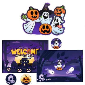 shumee 12x VABILA ZA NOČ ČAROVNIC KUVERTA RAZGLEDNICE NALEPKE NEMŠKA