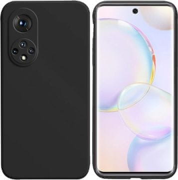 shumee OVITEK OVITEK ZA HUAWEI HONOR 50 ČRNO SILIKONSKO TRDNO ZADNJE DELO