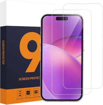 shumee 2x 9H STEKLO ZA APPLE IPHONE 14 PRO VISOKA ODPORNOST NA PRASKE