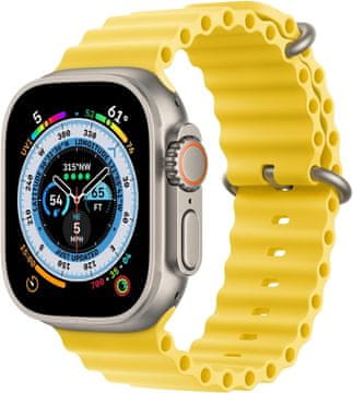 shumee PAŠEK ZA URO APPLE WATCH 1/2/3/4/5/6/7/8/9/SE 38/40/41mm RUMEN SILIKON