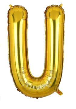 shumee VELIKI FOLIJA BALON ZA OBLETNICO ROJSTNI DAN ČRKA U ZLATA 40CM