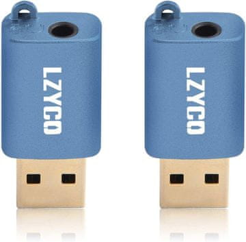 shumee 2x ZUNANJI USB ADAPTER ZA ZVOČNO KARTICO S 3,5 mm MINI JACK VHODOM