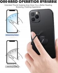 shumee 2x DRŽALO ZA PRSTE ZA TELEFON/TABLICO ČRNO