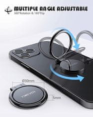 shumee 2x DRŽALO ZA PRSTE ZA TELEFON/TABLICO ČRNO