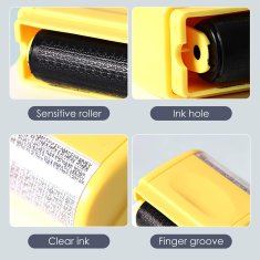 shumee 3x ČRNI KARTUŠA ZA ZAŠČITNO MASKIRANJE ŽIGA, NADOMESTNA