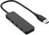 USB HUB 4-PORT SPLITTER 3.0 BLUE PORTS ZA PC