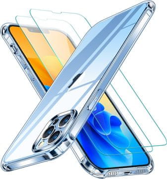 shumee 2x STEKLENI OVITEK ZA IPHONE 13 PRO MAX PROZOREN