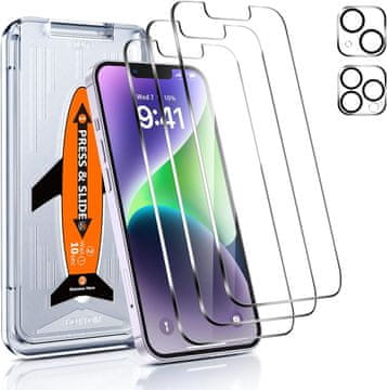 shumee 3x KALJENO STEKLO ZA IPHONE 13 PRO MAX/14 PRO MAX VISOKA ZAŠČITA