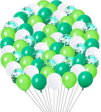 shumee VELIK SET ZELENIH BALONOV OTROŠKI ROJSTNODANSKI 60 KOS