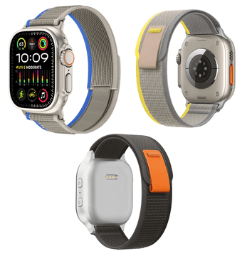 shumee 3xPAŠEK ZA URO APPLE WATCH 1/2/3/4/5/6/7/8/9/10/SE 42/44/45mm GREY MIX