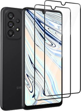 shumee 2x 9H KALJENO STEKLO ZA SAMSUNG GALAXY A30/A33 S ČRNIM OKVIROM