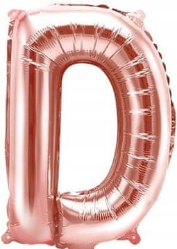 shumee VELIKI FOLIJA BALON ZA OBLETNICO ROJSTNO DAN ČRKA D ROZA 40cm