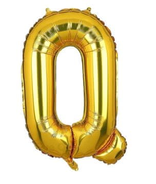 shumee VELIKI FOLIJA BALON ZA OBLETNICO ROJSTNI DAN ČRKA Q ZLAT 40cm