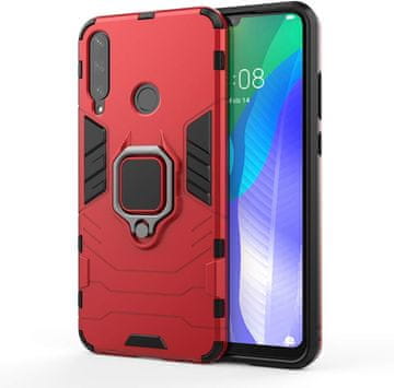 shumee ZAŠČITNI OVITEK ZA HONOR 20e RDEČE ODPORNO DRŽALO ZA MAGNET