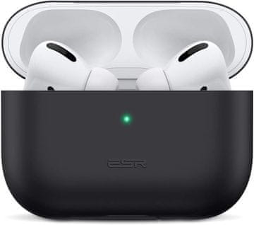 shumee SILIKONSKI OVITEK ZA APPLE AIRPODS PRO 2-GENERACIJA 2022 OVITEK ČRNO MAT LAHKO